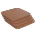 Alamont Home - Folding XL Faux Fur Saucer Chair for Dorm or Bedroom - Teak