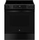 GE - 5.3 Cu. Ft. Slide-In Electric Range with Self-Clean and Steam Cleaning Option and Crisp Mode - Black
