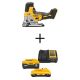 DEWALT 20V MAX XR Cordless Barrel Grip Jigsaw, (1) 20V 6.0Ah and (1) 20V 4.0Ah Batteries, and Charger DCS335BWCB2460C