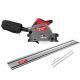 Milwaukee M18 FUEL 18V Li-Ion Cordless Brushless 6-1/2 in. Plunge Cut Track Saw w/55 in. Track Saw Guide Rail/Track Connector 2831-20-48-08-0571-48-08-0574