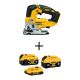 DEWALT 20V MAX XR Cordless Brushless Jigsaw with 20V MAX XR 6.0Ah Battery, 20V MAX XR 4.0Ah Battery and 20V MAX 2.0Ah Battery DCB346-3WCS334B
