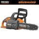 RIDGID 18V Brushless 12 in. Electric Battery Chainsaw (Tool Only)