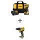DEWALT ATOMIC 20V MAX Lithium-Ion Cordless 1/4 in. Brushless Impact Driver Kit and 1/2 in. Hammer Drill with 5Ah Battery DCF850P1WCD799B