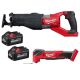 Milwaukee M18 FUEL 18V Lith-Ion Brushless Cordless Super SAWZALL Reciprocating Saw w/Multi-Tool & (2) High Output 6.0Ah Battery 2722-20-2836-20-48-11-1862