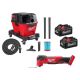 Milwaukee M18 FUEL 18V Lith-Ion Cordless Brushless Oscillating Multi-Tool w/Wet/Dry Shop Vac & (2) High Output 6.0Ah Battery Pack 2836-20-0910-20-48-11-1862
