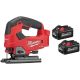 Milwaukee M18 FUEL 18V Lith-Ion Brushless Cordless Jig Saw w/ (2) High Output 6.0 Ah Battery Pack 2737-20-48-11-1862