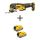 DEWALT ATOMIC 20V MAX Lithium-Ion Cordless Brushless Oscillating Multi Tool with (2) 20V MAX POWERSTACK Compact Batteries DCS354BWBP034-2