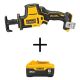 DEWALT ATOMIC 20-Volt MAX Lithium-Ion Cordless Brushless Compact Reciprocating Saw with Premium Lithium-Ion 6.0 Ah Battery Pack DCS369BWDCB206