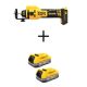 DEWALT XR 20V Lithium-Ion Cordless Rotary Drywall Cut-Out Tool with (2) 20V MAX POWERSTACK Compact Lithium-Ion Batteries DCE555BWBP034-2