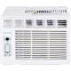 Keystone - 8,000 BTU 115V Window/Wall Air Conditioner with 3,500 BTU Supplemental Heat Capability - White