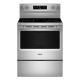 Maytag - 5.3 Cu. Ft. Freestanding Single Electric Range with No Preheat Dry and Air Baking - Stainless Steel