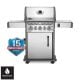 NAPOLEON Rogue 3-Burner Natural Gas Grill with Infrared Rear and Side Burners in Stainless Steel