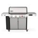Weber Genesis Smart SPX-435 4-Burner Liquid Propane Gas Grill in Stainless Steel with Side Burner