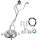 VEVOR Surface Cleaner 22 in. Flat Surface Cleaner with Casters & 3 Nozzle 10.5 GPM for Pressure Washer 4000 psi Pressure