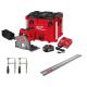 Milwaukee M18 FUEL 18V Lithium-Ion Brushless Cordless 6-1/2 in. Plunge Track Saw Kit w/55 in. Track Saw Guide Rail & Track Clamps
