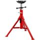 VEVOR Pipe Jack Stand 1500 lbs. Load Welding Stand Jack 28 in. to 52 in. Height with 4-Ball Transfer V-Head for 107A-Type Pipe
