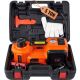 VEVOR 5-Ton 11023 lbs. Electric Hydraulic Jack Car Floor Jack 12V Lift Up To 17.7 in. Height with Built-in Tire Inflator Pump