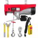 VEVOR 2200 lbs. Electric Chain Hoist 1600 Watt Electric Steel Wire Winch with 14 ft. Wired Remote Control for Garage Warehouse