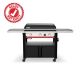 Weber Slate Griddle 3-Burner Propane Gas 30 in. Flat Top Grill in Black with Thermometer