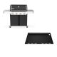 Weber Genesis E-415 4-Burner Liquid Propane Gas Grill in Black with Full Size Griddle Insert