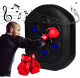 Smart Music Boxing Machine USB Charging Boxing Equipment with Bluetooth Connection Electronic Wall Mounted Lighting Target Boxing Trainer with Boxing Gloves for Kids and Adults