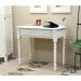 Carolina Cottage 34 inch Rectangular Antique Ivory 1 Drawer Writing Desks w/ Keyboard Tray