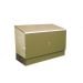 Bosmere 6 ft. x 3 ft. Green Heavy Duty Steel Bicycle Storage Locker