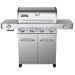 Monument Grills 4-Burner Propane Gas Grill in Stainless with LED Controls, Side and Side Sear Burners