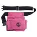 Graintex 5-Pocket Nail and Tool Pouch with Pink Suede Leather Belt