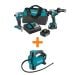 Makita 18V LXT Lithium-Ion Brushless Cordless Combo Kit 5.0 Ah (2-Piece) with 18-Volt LXT High-Pressure Inflator