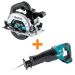 Makita 18V 6-1/2 in. LXT Sub-Compact Lithium-Ion Brushless Circular Saw with 18V LXT Brushless Variable Speed Reciprocating Saw