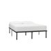 StyleWell Black Metal Full Bed Frame with Steel Slats (54 in W. X 14 in H.) THD-HDSLBF-F