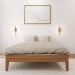 Brown, Wood Frame, Full-Size Platform Bed, Matte Pecan WL130221-187