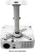 Kanto - Universal Projector Ceiling Mount - White